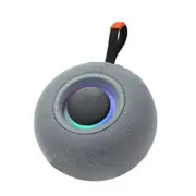 Portable Wireless Bluetooth Speakers, IPX6 Waterproof Small Shower Speaker, Loud Stereo Sound with Carry Lanyard for Outdoor (Grey)