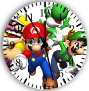 Super Mario Frameless Borderless Wall Clock Nice For Gifts or Decor W19