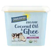Carrington Farms, Organic Coconut Oil & Ghee Blend, Grass-Fed, 12 fl oz (355 ml)
