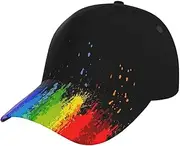 [ROSIHODE] Rainbow LGBT Gay Pride Baseball Cap Workout Hats for Men & Women Dad Hat Snapback Hat