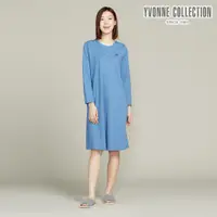 在飛比找誠品線上優惠-YVONNE COLLECTION CBD舒眠半開襟長袖洋裝