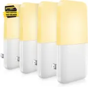 Plug in Night Light, Warm White LED Nightlights with Smart Dusk to Dawn Sensor f