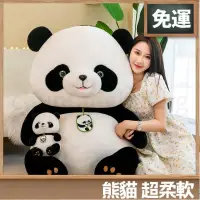 在飛比找蝦皮購物優惠-桃園現貨⚡️熊貓玩偶 熊貓抱枕 國寶大熊貓 熊貓娃娃 正版仿