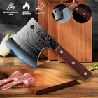 Heavy Duty Cleaver Butcher Knife for Chopping Bones Meat Cutting Sharp Knife