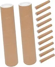 OSALADI 12pcs Portable Paper Poster Tube Kraft Storage Tube for Artwork Documents Posters Multi Functional Wrapping Supply for Artists Architects Students