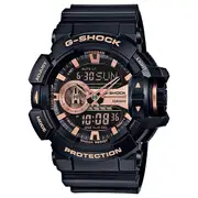Casio G-Shock Black/Rose Gold Ana/Digi Mens Watch GA400GB-1A4 GA-400GB-1A4DR