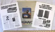 LEONARD NIMOY 4 Print Ads 1981-2 Magnavox TV VCR + Bank STAR TREK Spock UNUSED!