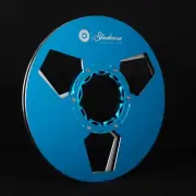 New One 10.5" Blue Silver Aluminium Empty Tape Reels For R2R Tape Recorders