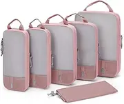 BAGSMART 6 Set/4 Set/2 Set Compression Packing Cubes for Travel, Lightweight Vacation Travel Essentials, Travel Accessories for Suitcase Organizer Bags Set, Durable Luggage Organizer Travel Bags,