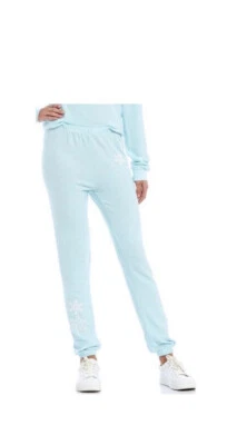 Wildfox Love At Frost Sight Knox Pants in Plume (Ice Blue)