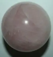 Natural Rose Quartz Crystal Sphere 61mm (2.41 inches), 321.81g (11.352 ounces)
