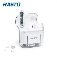 在飛比找蝦皮商城優惠-RASTO RS52 透視款TWS真無線藍牙5.3耳機