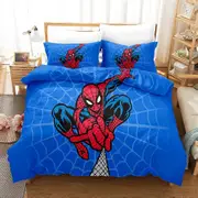 Spider-man 3D Printed Bedding Set Duvet Cover Quilt Cover Pillowcase Kids Gift 140X200cm