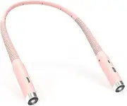 Shenzhi Tech Neck Reading Light,BookLight, Neck Lamp Hands Free Dimmable, Bendable Neck Light, Long Lasting Rechargeable Lamp, Perfect Book Light for Reading in Bed, Knitting, Camping (Pink)