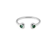 NEW Sterling Silver Toe Ring Emerald Bling