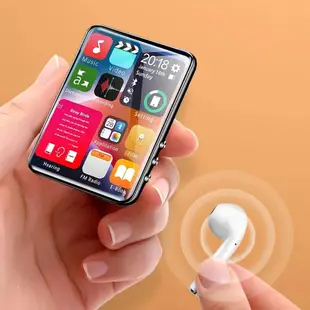 2023 新款 MP3 播放器藍牙 5.0 便攜式 2.4 英寸觸摸屏音樂播放器內置揚聲器多語言隨身聽 Mp4 播放器