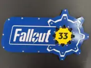 Fallout Vault 33 Sign 14 Gauge Steel USA Made