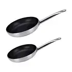 Frying Pan Skillet Induction Cookware Steak Pan for Gas Stoves Home Kitchen