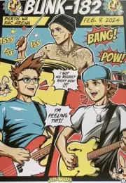 Blink 182 Poster by Jeremiah Purinton Perth 9 Feb 2024 Show — JPTronWalker Anime