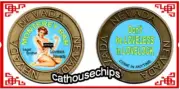 Monterey Bar Lovelock Nevada Legal Brothel Brass Cathouse Whore House Coin