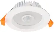 Motion 10W 3000K LED Downlight Kit with PIR Sensor - 120mm White