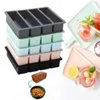 with Lid Food Freezing Molds Silicone Freezer Trays Durable Ice Mold