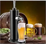 Beer Foam Machine,Canned Beer Draft System,Beer Dispenser,Beer Foam Maker,Mini Kegerator,Beer Tap,Converts Any Can Into Draft for Beer Bars, A Great Beer Lovers,Black