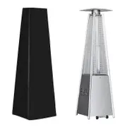 Patio Heater Cover, Pyramid Heater Cover Tarpaulin, Dust/windproof Outdoor Patio Heater Cover, Superma, Black
