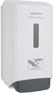 Coastwide Professional Cwjmh-W J-Series Wall-Mounted Manual Hand Sanitizer Dispenser, White