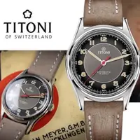 在飛比找momo購物網優惠-【TITONI 梅花錶】傳承系列 百週年紀念傳奇復刻機械腕錶