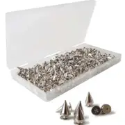 200 Pieces Cone Spikes Rivet 9.5x7mm Metal Studs and Spikes for Handmade Craft