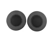 2Pcs Faux Leather Memory Foam Replacement Ear Pads Earmuff for Razer ManO'War 7.1 Headphones-Black Faux Leather