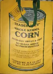NWT Trader Joe’s Mystery Bag Exclusive Whole Kernel Corn Can Reusable Tote Bag