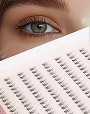 Bottom Lashes Clusters Natural Lower Lash Extension Bottom Wispy Under Lashes Individual Bottom 136Pcs Eyelash Cluster G-08