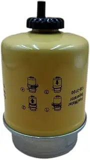 BNAGTE Fuel Water Separator 138-3100 Compatible with Caterpillar Skid steer loader 216 226 228 232 236 242 246 248 257,Crawler excavators 300 SERIES,Backhoe loader 400 SERIES