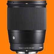 Sigma 16mm f/1.4 DC DN Contemporary Lens for Sony E - Brand New