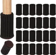 24pcs chair leg socks, chair leg protector, with non-slip furniture cushion (black)