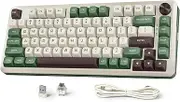 Redragon 75% Mechanical Keyboard, Gasket Mounted Wireless RGB Gaming Keyboard with Volume Knob, MDA-Profile, Pre-Lubed Linear Switches,81 Keys Tri-Mode Hot Swappable Keyboard for Pc/Tablet/Xbox/Ps4/5