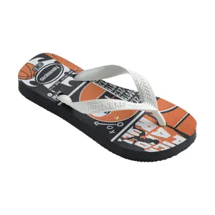 Havaianas哈瓦仕 拖鞋 童鞋 籃球 灌籃高手 白 Kids Athletic 4127273-3749K