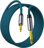 3.5Mm to 6.35Mm TRS Stereo Audio Cable 20Ft 1/8 to 1/4 Stereo Cable 6.35Mm 1/4"