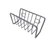 Organizer Steel Sponge Holder Drain Rack Stainless Steel Soap Sink Caddy Storage Gray Silver