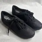 Clarks Women's Cloud Steppers Black Loafer Sneakers Lace Up Walking Size 9.5