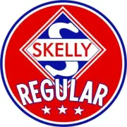Skelly Oil Co. Regular Gasoline New Steel Sign: 24" Dia. Round Made in USA
