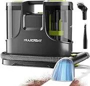 Carpet Cleaner, MUJERBAY Portable Spot and Stain Cleaner, Easy Move with Handle, Deep Cleaning Machine for Couch, Stairs, Car and Pet Messes. Green