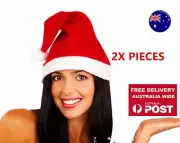 2X Women Lady Child Christmas XMAS Santa Claus Party Costume Red Hat Cap