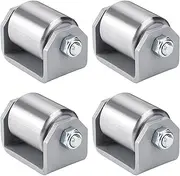 SPARKWHIZ Weld on Trailer Roller 2 Inches Heavy Duty Steel Skid Wheels Caster Roller with for RV Trailers, Motorhome and 5th Wheels (Pack of 4)