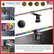 RGB LED Monitor Light Bar 20" Aluminum Dimmable Remote Eye-Care Backlight Lamp