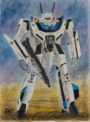 Macross: Do You Remember Love? VF-1S Battroid Valkyrie original illustration