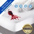 Cotton Terry Mattress Protector Anti Dust Mite Hypoallergenic Waterproof Cover
