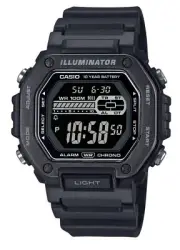 Casio Illuminator Alarm Chrono Backlight MWD-110HB-1BV 100M Digital Mens Watch
